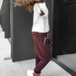 🍁NEUER HEISSER VERKAUF🔥Farbblock-Pullover mit Kapuze & Jogginghose im Set