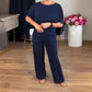 👗 45 % RABATT! ✨Elegantes 3-teiliges Set: Langer Cardigan, Oberteil und Hose