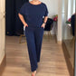 👗 45 % RABATT! ✨Elegantes 3-teiliges Set: Langer Cardigan, Oberteil und Hose