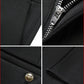 Gerade Business-Hose aus Samt für Herren