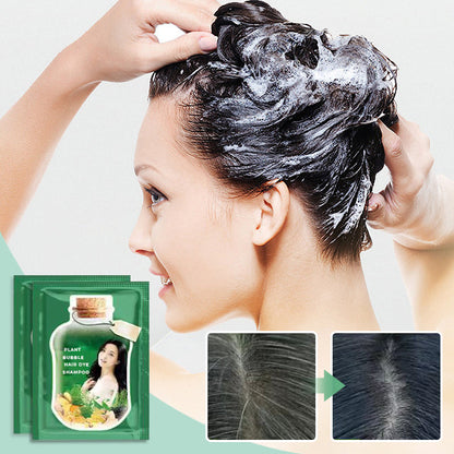 Weihnachtsangebote💖🔥10 Stück Pflanzenblasen-Haarfärbe-Shampoo